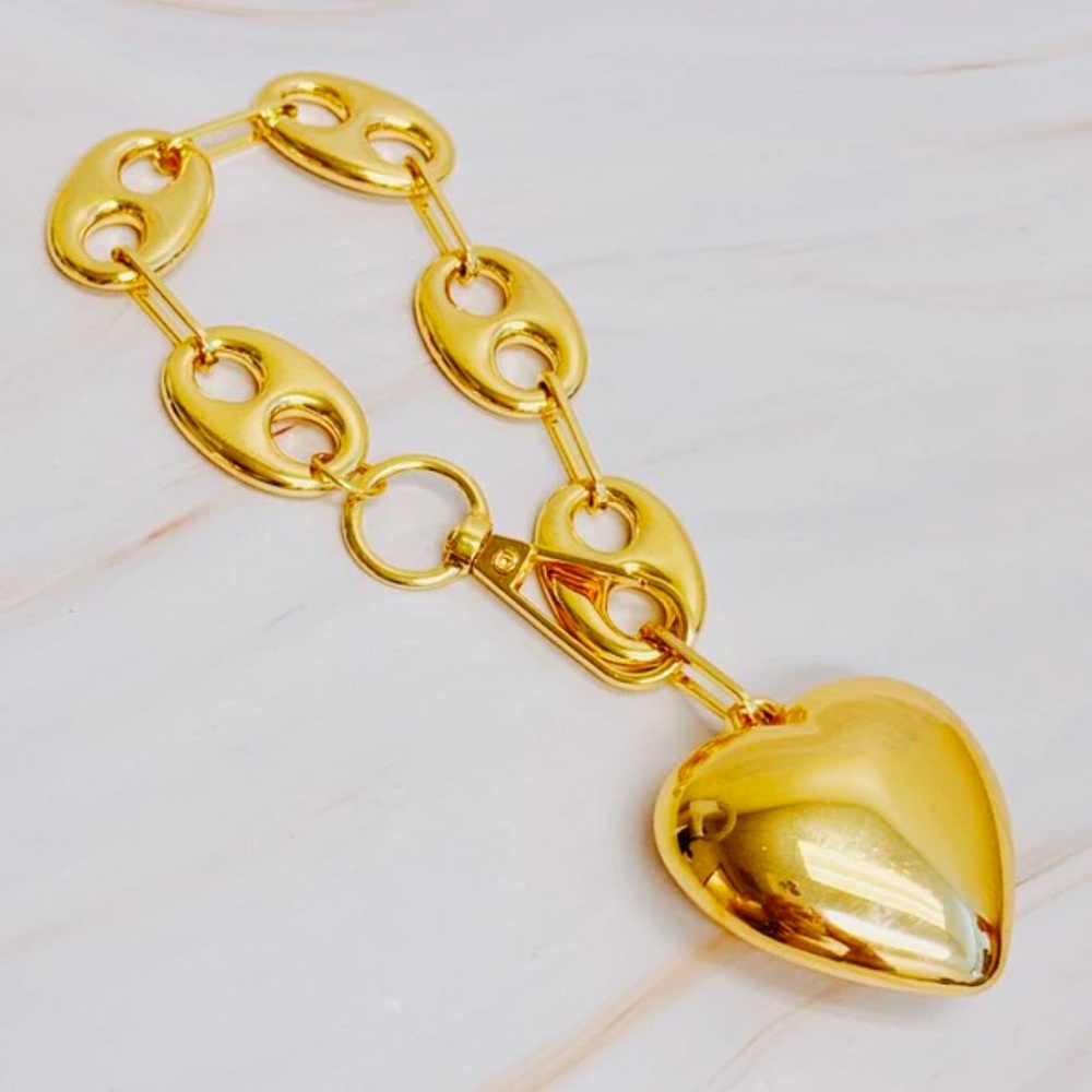 NEW BAG CHARM Puffy Heart and Horse Bits